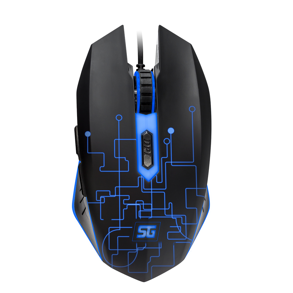 Vorago Start The Game MO-501 Mouse Alámbrico Gamer, 3200 dpi, Sensor de Movimiento de 4000 FPS, Retroiluminación LED, Pc Gamer/Mac/Windows, Oficina, Hogar, Escuela