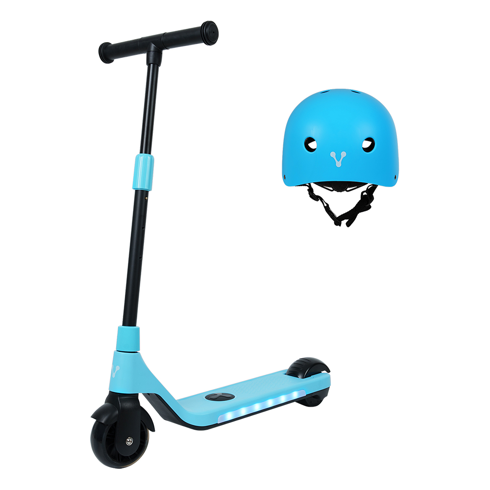 Vorago SC-102-BL Scooter para niños 10 km de autonomia Soporta Hasta 60 Kg Motor De 40 Watts Iluminacion Led Aluminio 8 Km/h Color Azul