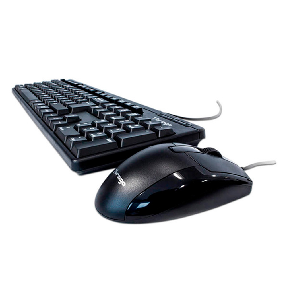 KIT VORAGO KM-104 TECLADO Y MOUSE ALAMBRICO MULTIMEDIA USB