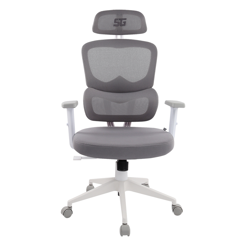 Vorago Start The Game CGM-400-WH Silla Gamer Mesh Resplado Reclinable Ruedas 50 Mm Ajuste De Altura Soporta hasta 150 Kg Piston Clase 4 Malla Transpirable Estructura Metalica Color Blanco