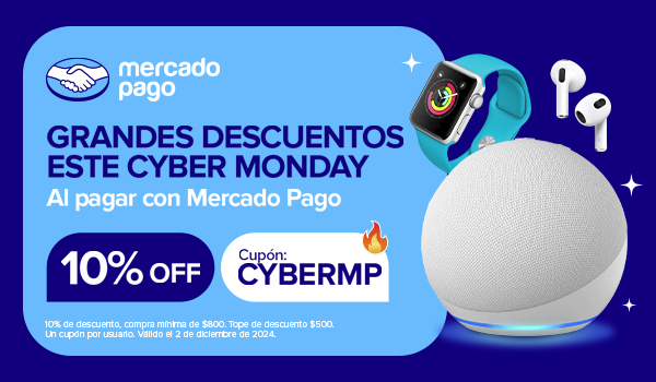 Obtén 10% de descuento con Mercado Pago