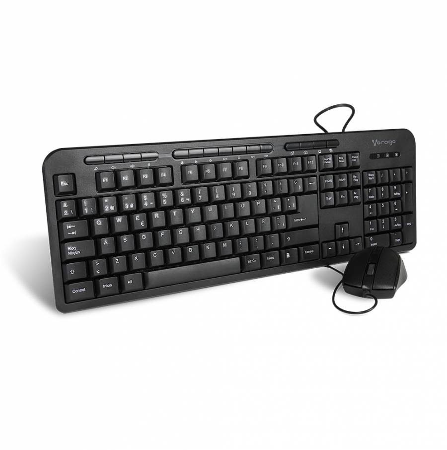 KM-107 Kit de teclado y mouse alámbricos