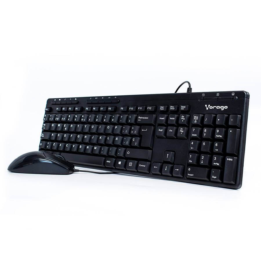 KM-104 Kit de teclado y mouse alámbricos